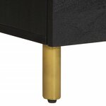 vidaXL Buffet noir 60x33x75 cm bois d'ingénierie