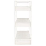 vidaXL Bibliothèque/Séparateur de pièce Blanc 80x35x91 cm Pin solide