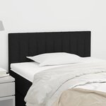vidaXL Tête de lit Noir 80x5x78/88 cm Tissu