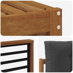 vidaXL Ensemble de canapés d'extérieur 7 pc Naturel et Anthracite