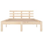 vidaXL Cadre de lit sans matelas bois massif 150x200 cm