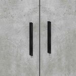 vidaXL Cadre de lit avec rangement Gris béton 90 x 200 cm