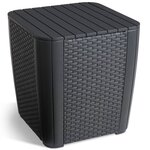 Keter Jeu de salle à manger d'extérieur 3 Pièces Iowa Graphite 223929