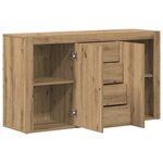 vidaXL Buffet Chêne artisanal 120 x 36 x 69 cm Bois d'ingénierie