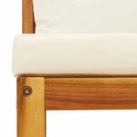 vidaXL Canapés d'angle de jardin et coussins 2Pièces bois massif d'acacia