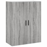 vidaXL Armoire murale sonoma gris 69 5x34x90 cm
