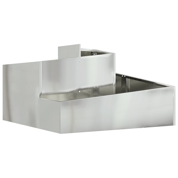 vidaXL Pot 80x80x50 cm Acier galvanisé