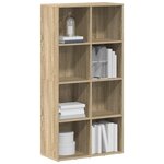 vidaXL Bibliothèque/Buffet Chêne sonoma 66x30x130 cm Bois d’ingénierie