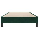 vidaXL Cadre de lit sans matelas vert foncé 80x210 cm velours