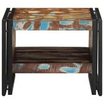 vidaXL Table basse multicolore 50x50x38 cm bois de récupération massif