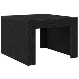 vidaXL Table basse Chêne noir 50 x 50 x 35 cm Bois d'ingénierie