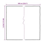 vidaXL Couverture pour plantes Transparent 5 x 6 m PE