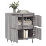 vidaXL Buffet Sonoma gris 60x35x70 cm Bois d'ingénierie