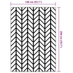 vidaXL Tapis d'extérieur ARAKIL gris 140 x 200 cm PP