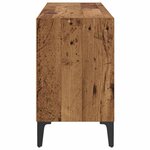 vidaXL Meuble TV en Bois Ancien Bois Ancien Bois d'ingénierie  Métal Moyen