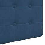 vidaXL Tête de lit suspendue Avec lumière LED Bleu Tissu