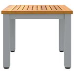 vidaXL Tables de jardin Naturel et gris 45 x 45 x 38 cm