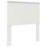 vidaXL Tête de lit avec tête de lit Blanc 90 cm Bois d'ingénierie