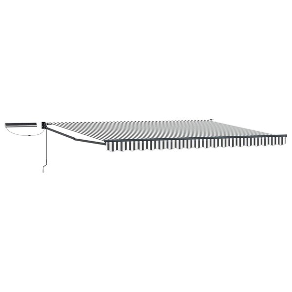 vidaXL Auvent rétractable électrique Anthracite et blanc 4 5 × 3 m