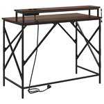 vidaXL Bureau Chêne brun 100 x 50 x 86 5 cm Bois d'ingénierie