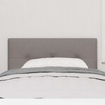 vidaXL Tête de lit LED avec des lumières à LED Taupe 100 cm Polyester