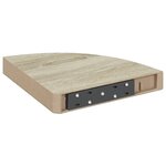 vidaXL Étagère d'angle flottante chêne 25x25x3 8 cm MDF