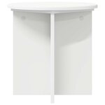 vidaXL Support de Plante 2 pièces Blanc Ø40 x 40 cm Bois d'ingénierie