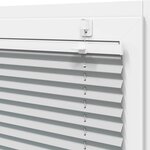 vidaXL Store plissé gris clair 100x100 cm largeur du tissu 99 4cm