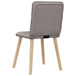 vidaXL Chaises à manger lot de 4 taupe tissu