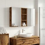 vidaXL Ensemble de Meubles de Salle de Bain 3 Pièces 80 x 10 5 x 50 cm