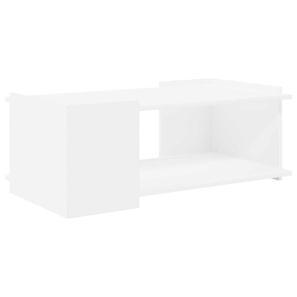 vidaXL Table basse Blanc 90 x 50 x 33 cm Bois d'ingénierie