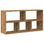 vidaXL Étagère murale chêne artisanal 100x25x50 cm bois d'ingénierie