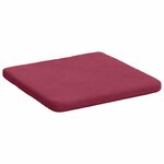 vidaXL Coussins de siège 4 Pièces Bordeaux 40 x 40 x 3 cm Velours