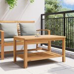 vidaXL Table basse Marron 90 x 50 x 45 cm Bois de teck solide