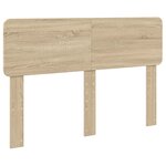 vidaXL Cadre de lit avec tête de lit Sonoma 140 x 200 cm Pin massif
