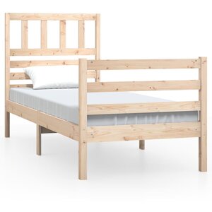 vidaXL Cadre de lit sans matelas bois massif 90x200 cm