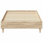 vidaXL Cadre de lit sans matelas chêne sonoma 75x190 cm