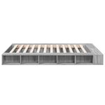 vidaXL Cadre de lit sonoma gris 150x200 cm bois d'ingénierie