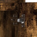 vidaXL Buffet avec LED Chêne Fumé 71x34 5x75 cm Bois d'ingénierie