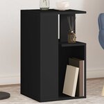 vidaXL Table d'appoint noir 35x35x60 cm bois d'ingénierie