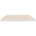 vidaXL Cadre de lit surélevé Blanc 160 x 220 cm Bois de pin massif