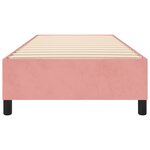 vidaXL Cadre de lit Rose 90x190 cm Velours