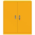 vidaXL Armoire de rangement Jaune moutarde 90 x 40 x 105 cm Acier
