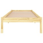 vidaXL Cadre de lit bois de pin massif 90x200 cm