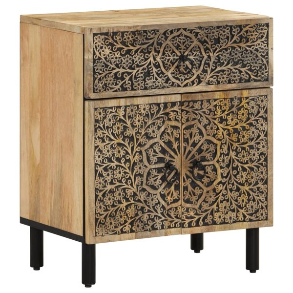 vidaXL Table de chevet 50x33x60 cm bois de manguier massif