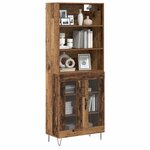 vidaXL Haut Armoire Bois ancien 69 5 x 34 x 180 cm Bois d'ingénierie