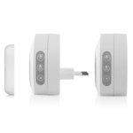 Byron Ensemble de sonnette sans fil avec 2 sonnettes Blanc