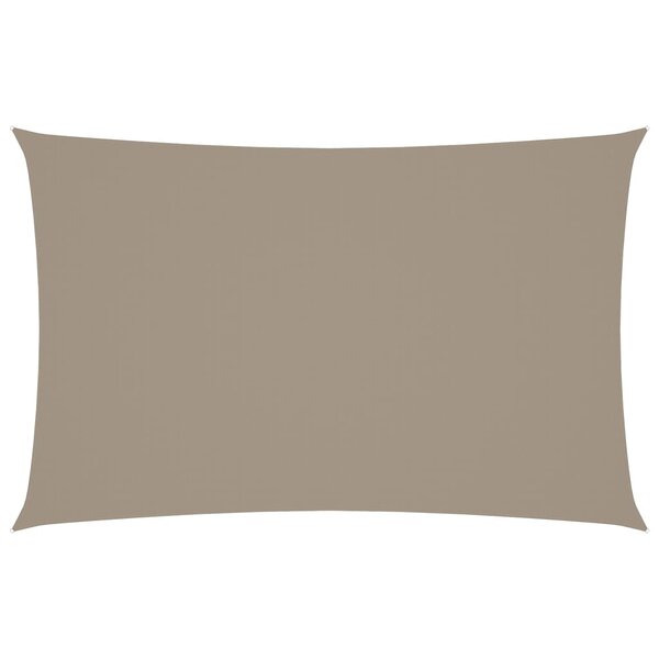 vidaXL Voile de parasol tissu oxford rectangulaire 5x8 m taupe