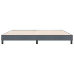 vidaXL Cadre de lit sans matelas gris foncé 180x210 cm velours