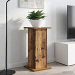 vidaXL Support de Plante 2 pc Bois ancien 30 5 x 30 x 60 5 cm